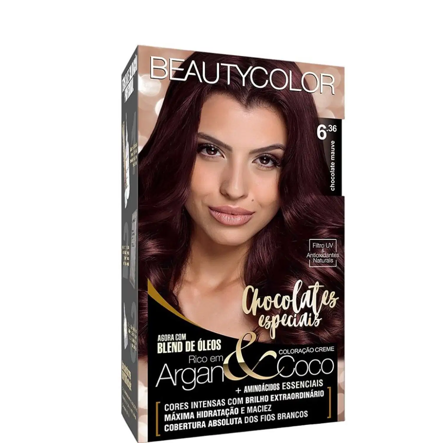 BeautyColor Coloração Permanente Kit 6.36 Chocolate Mauve