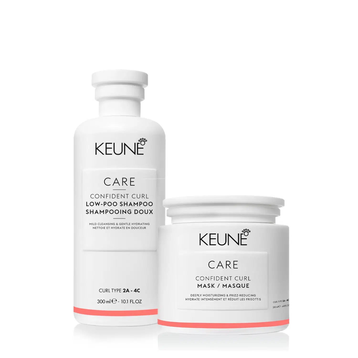 Kit Keune Care Confident Curl Shampoo Máscara (2 produtos)
