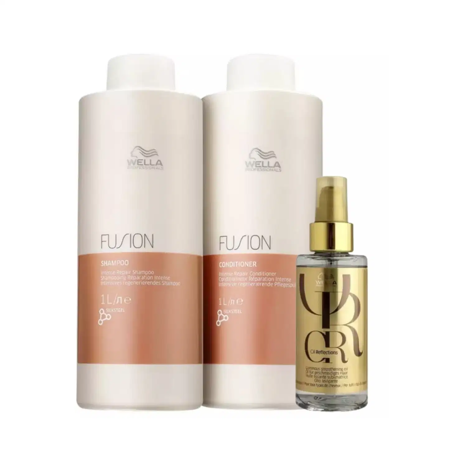Kit Wella Professionals Fusion Reflections Oil Triplo (3 Produtos)