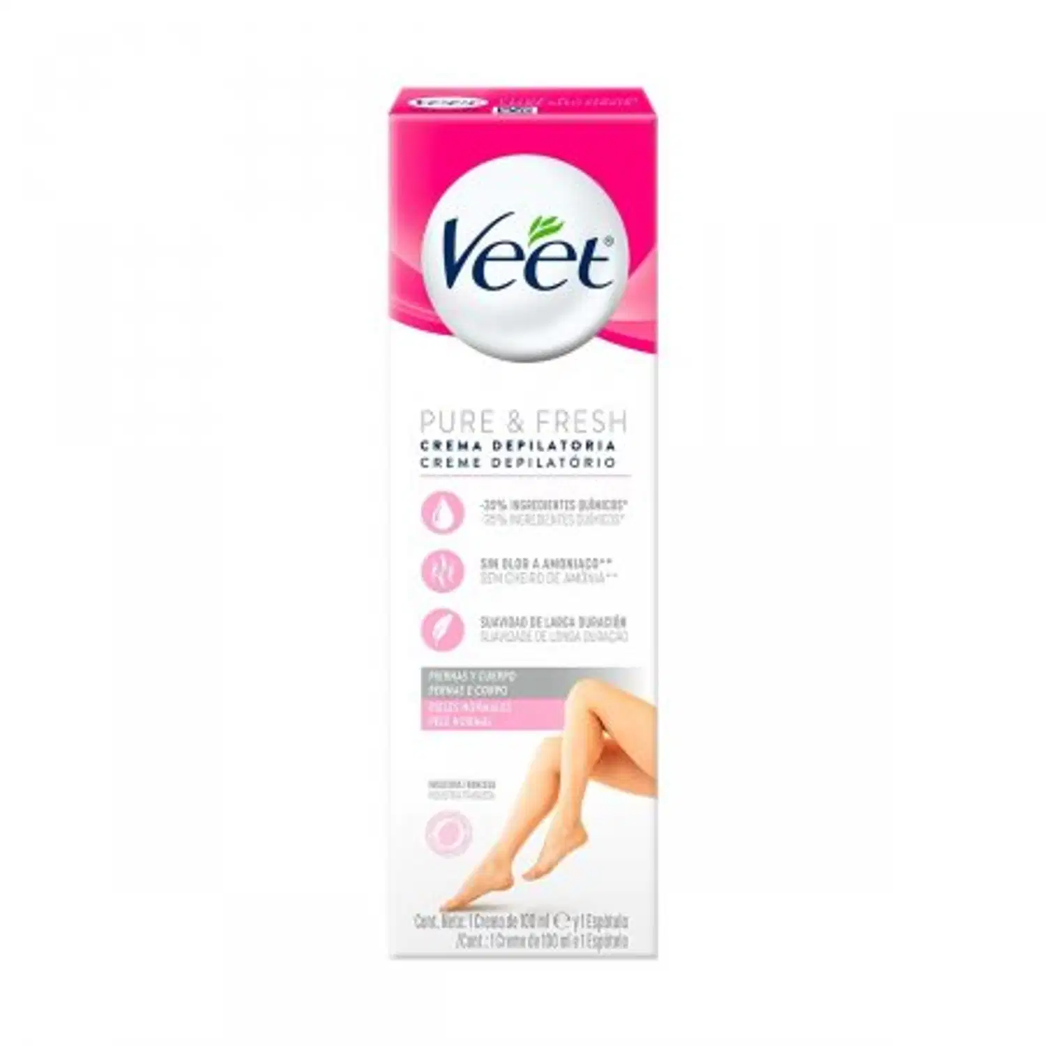 Creme Depilatório Veet Pure & Fresh Pele Normal 100ml