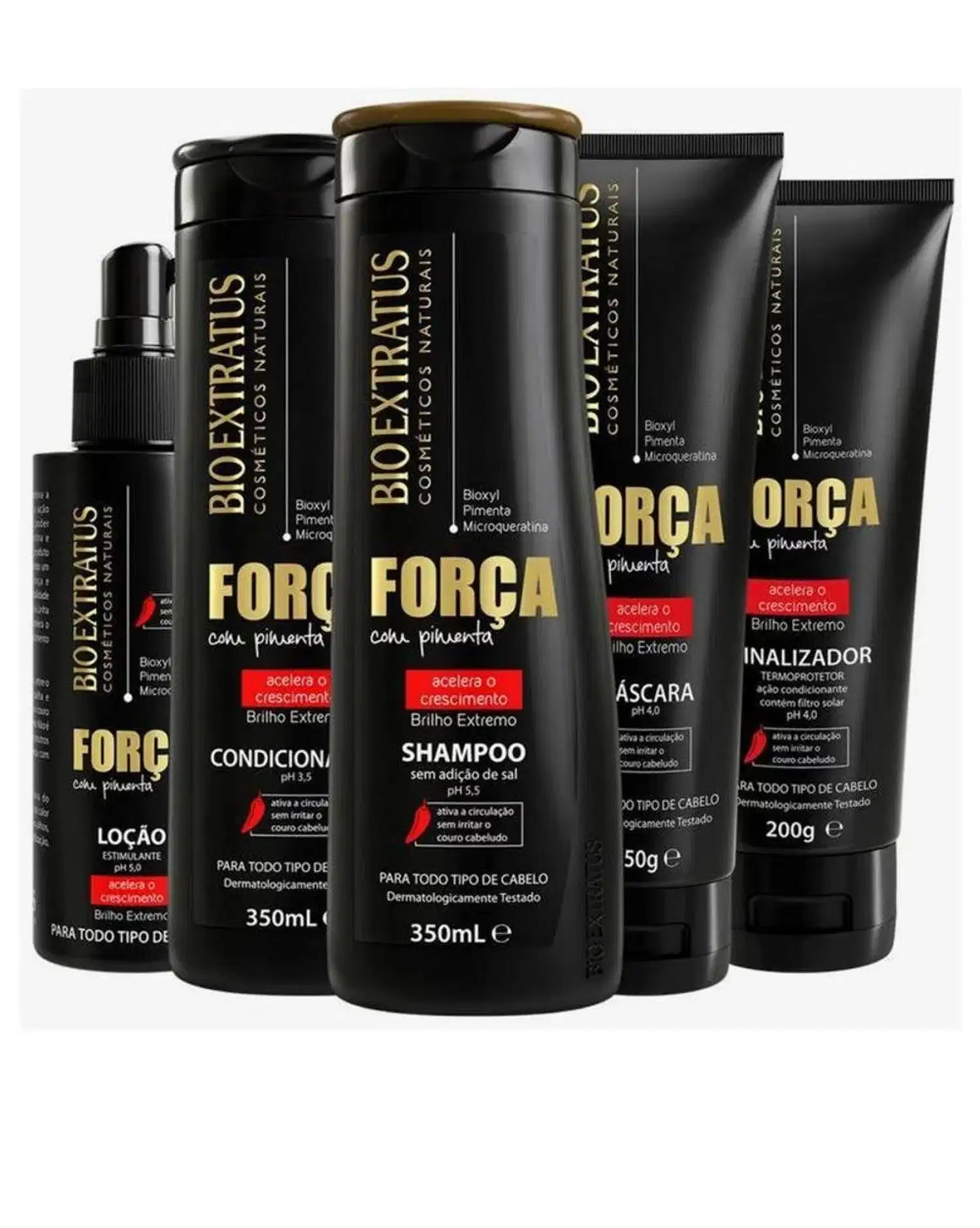 Kit Bio Extratus Força com Pimenta (5 Produtos)