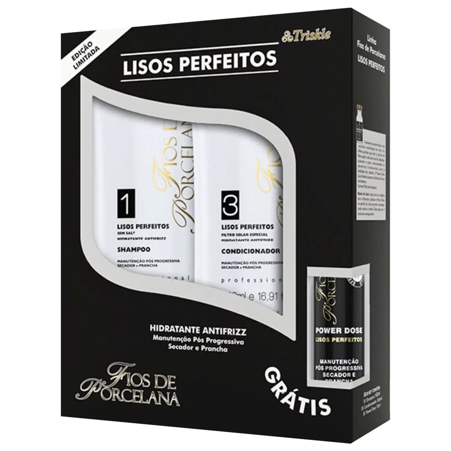 Kit Triskle Fios de Porcelana Lisos Perfeitos (3 Produtos)