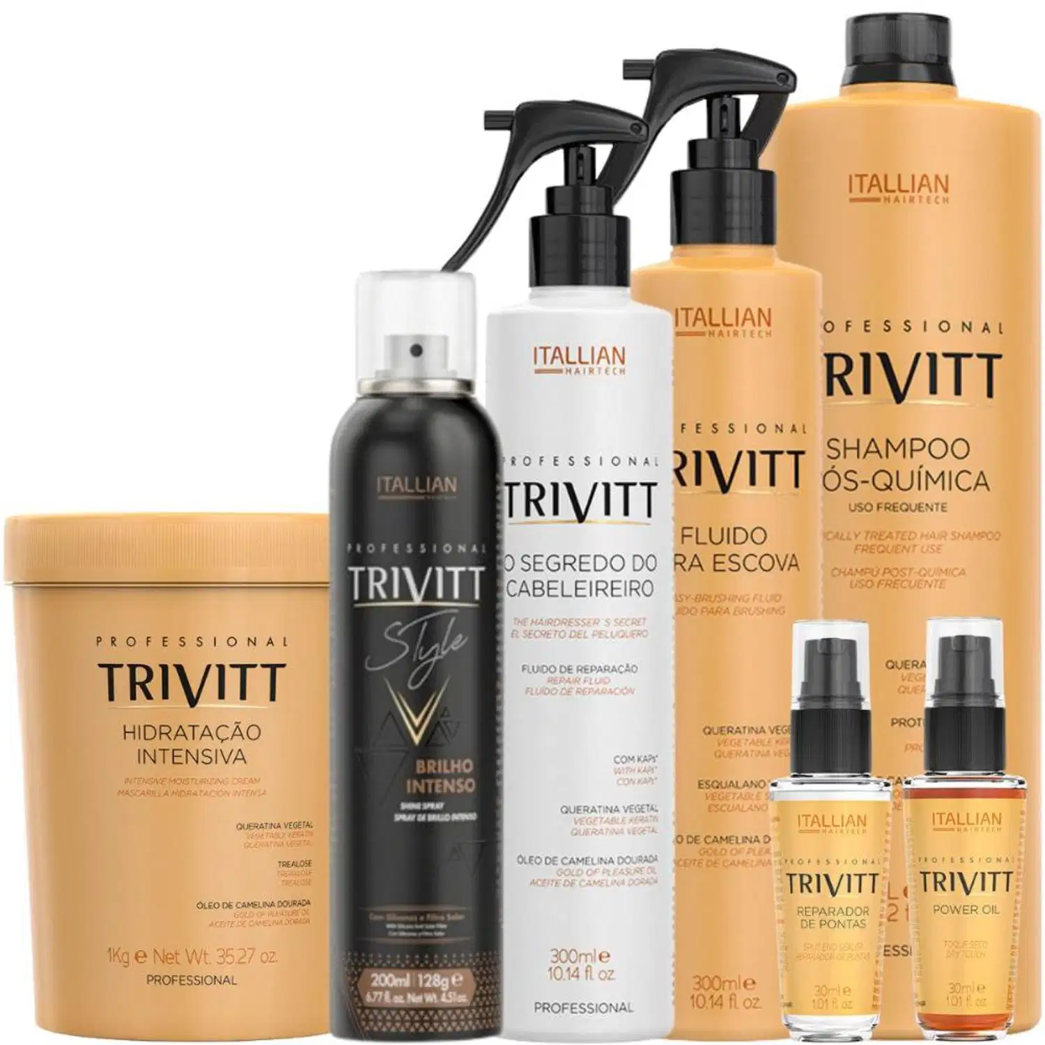Kit Trivitt Profissional Reconstrução e Hidratação + Finalizadores