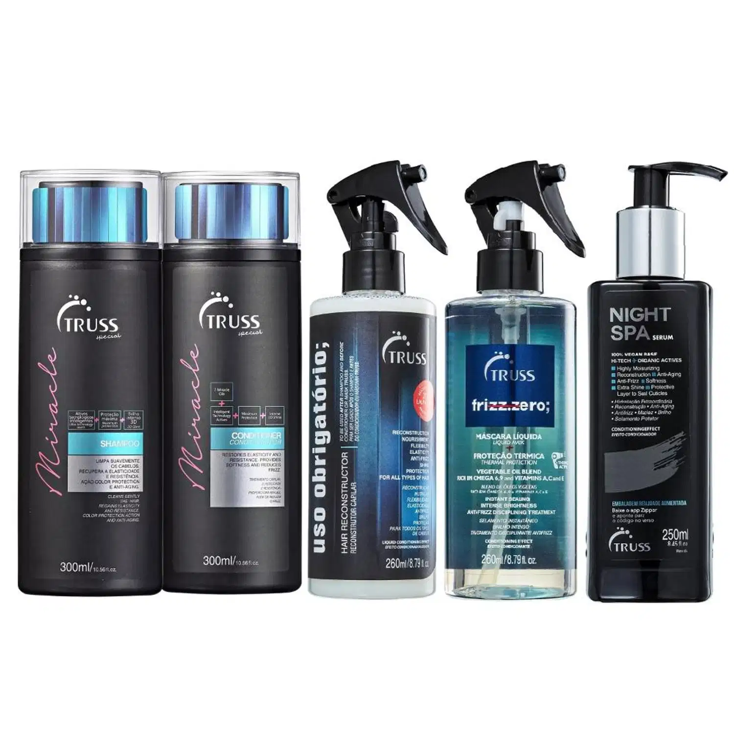 Kit TRUSS Miracle Dia e Noite (5 Produtos)