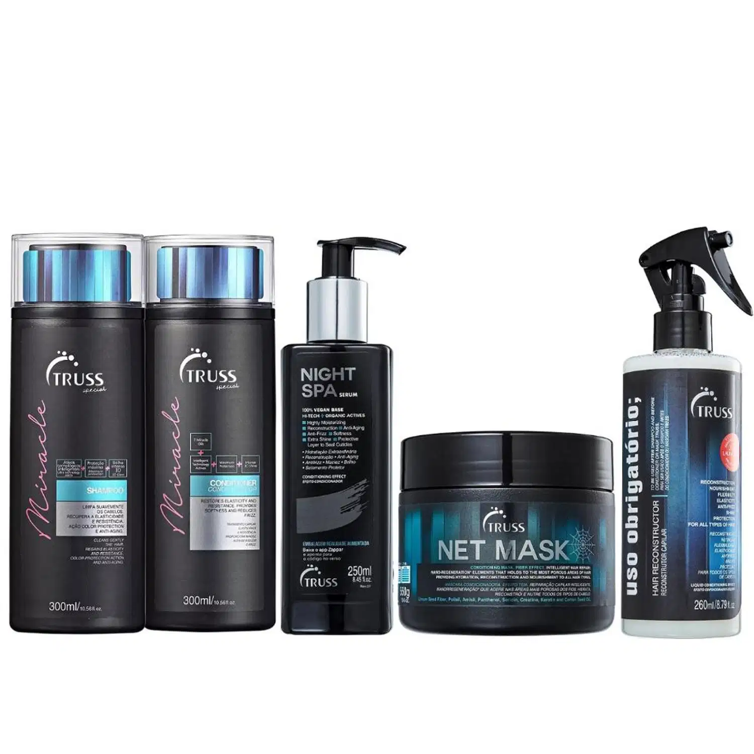 Kit TRUSS Miracle Net Spa Obrigatório (5 Produtos)