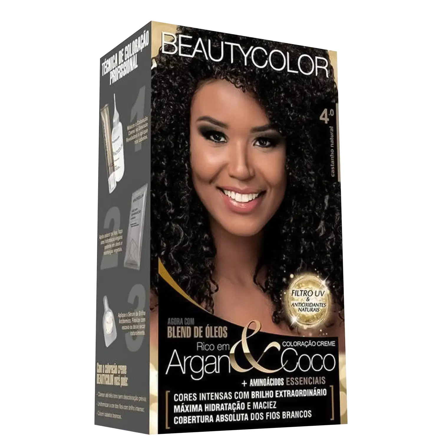 Beauty Color 4.0 Castanho Natural - Tintura Permanente