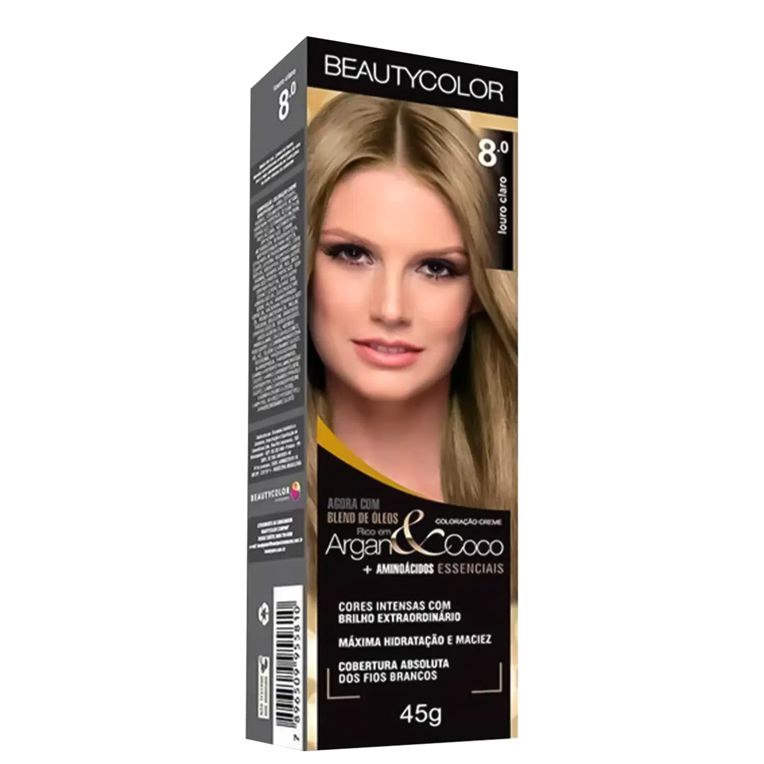 BeautyColor Argan & Coco 8.0 Louro Claro - Coloração Permanente 45g