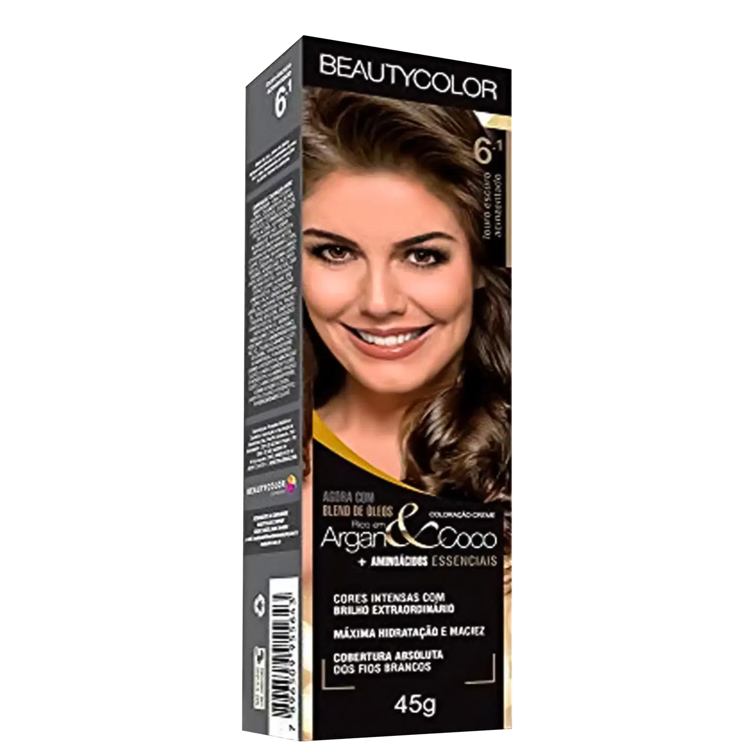 BeautyColor Argan & Coco 6.1 Louro Escuro Acinzentado - Coloração Permanente 45g