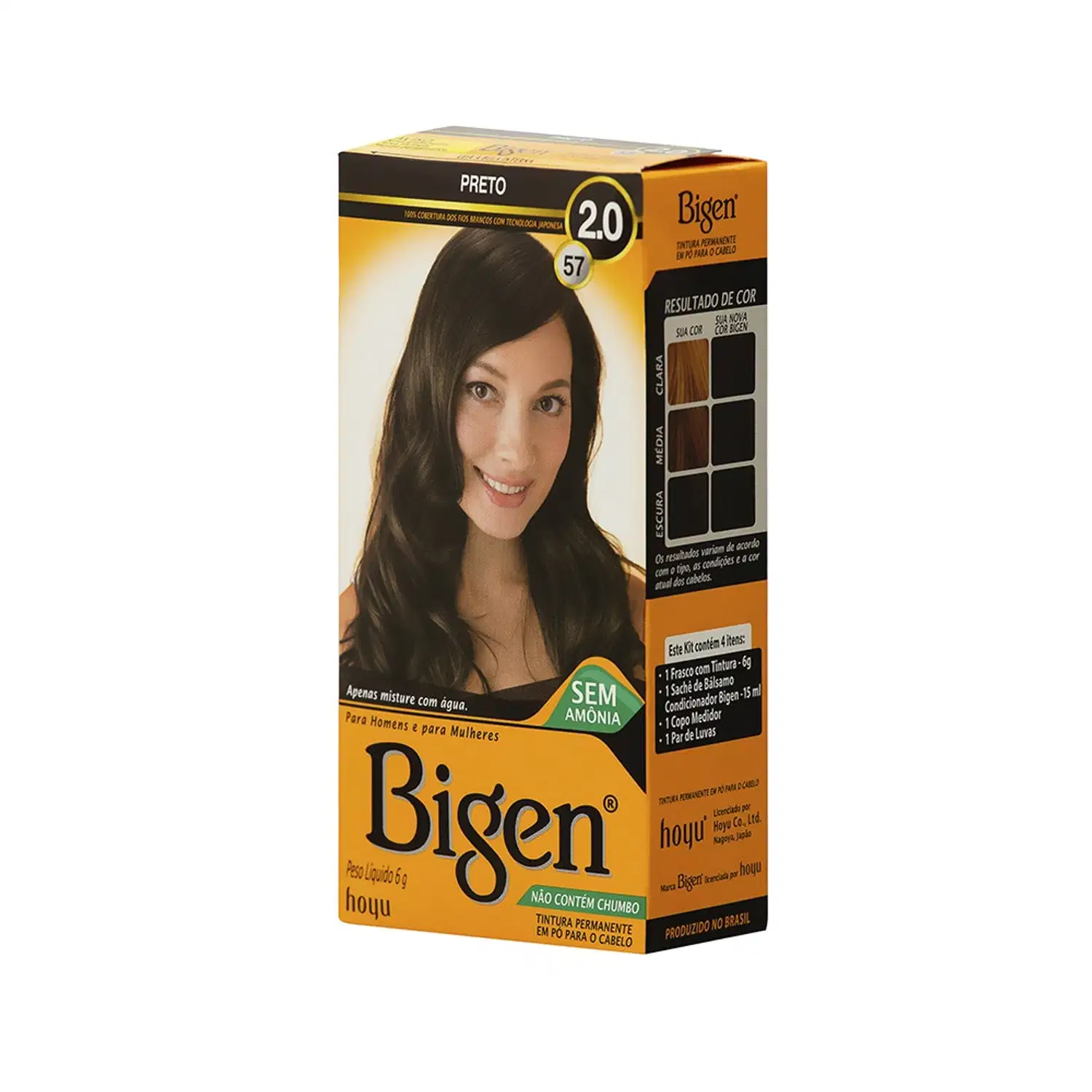 BIGEN 2.0 Preto - Tonalizante 6g