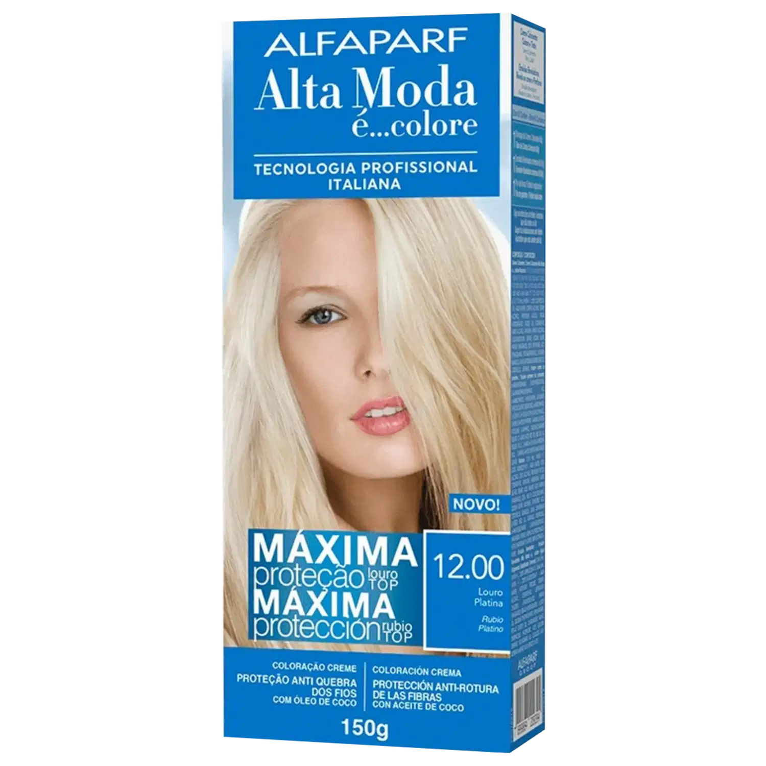 Alta Moda é... Colore Super Clareadores 12.00 Louro Platina - Coloração Permanente 150g