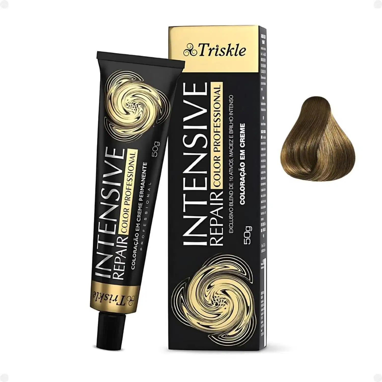 Coloração em Creme Triskle Intensive Repair 6.0 Louro Escuro