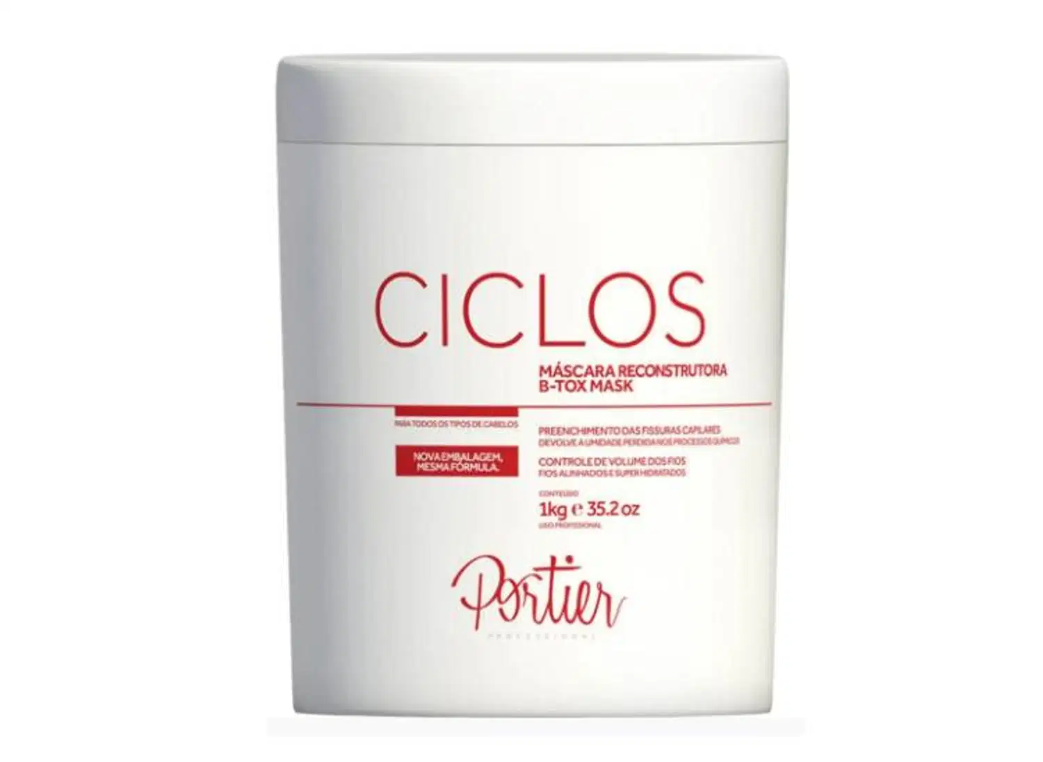 Portier Botox Capilar Ciclos Todo Tipo de Cabelo 1Kg