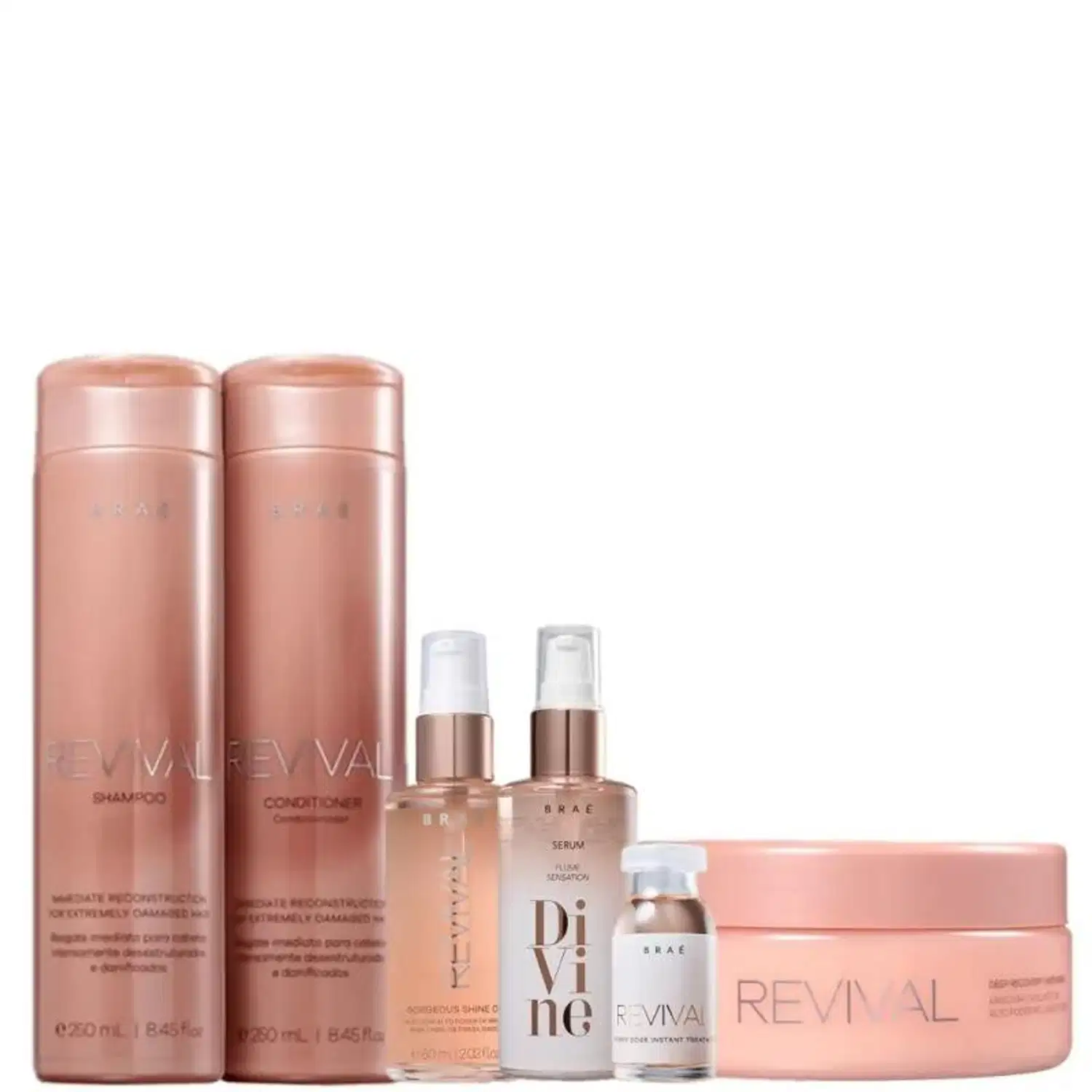 Kit Braé Revival - Nutrição, Reparação e Brilho Intenso