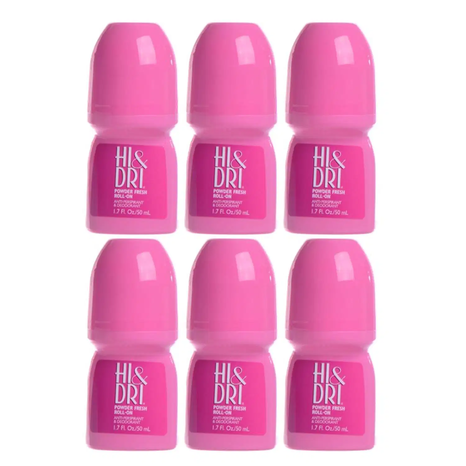 Kit Hi & Dri Powder Fresh Antiperspirant - Desodorante Roll-On 6x50ml