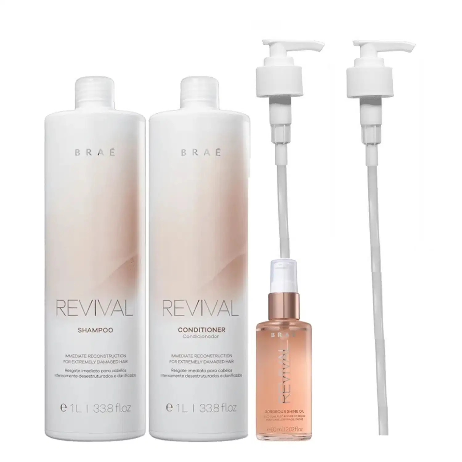 Kit Braé Revival Gorgeous Shine com Válvulas (3 Produtos)