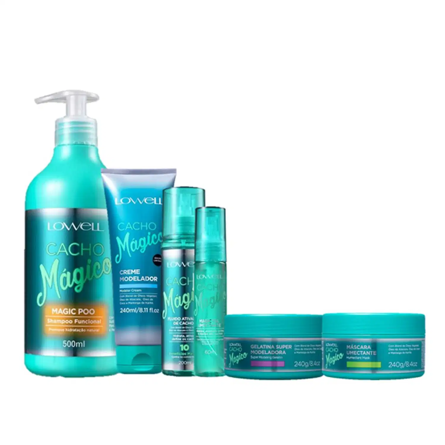 Kit Lowell Cacho Mágico Mix Super (6 Produtos)