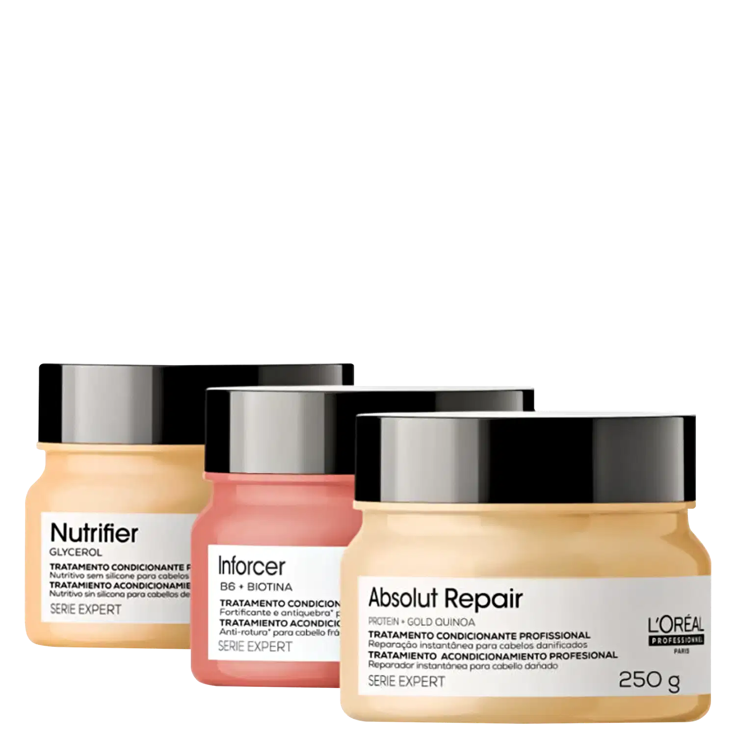 Kit L'Oréal Professionnel Serie Expert Absolut Repair Nutrifier Inforcer Trio (3 Produtos)