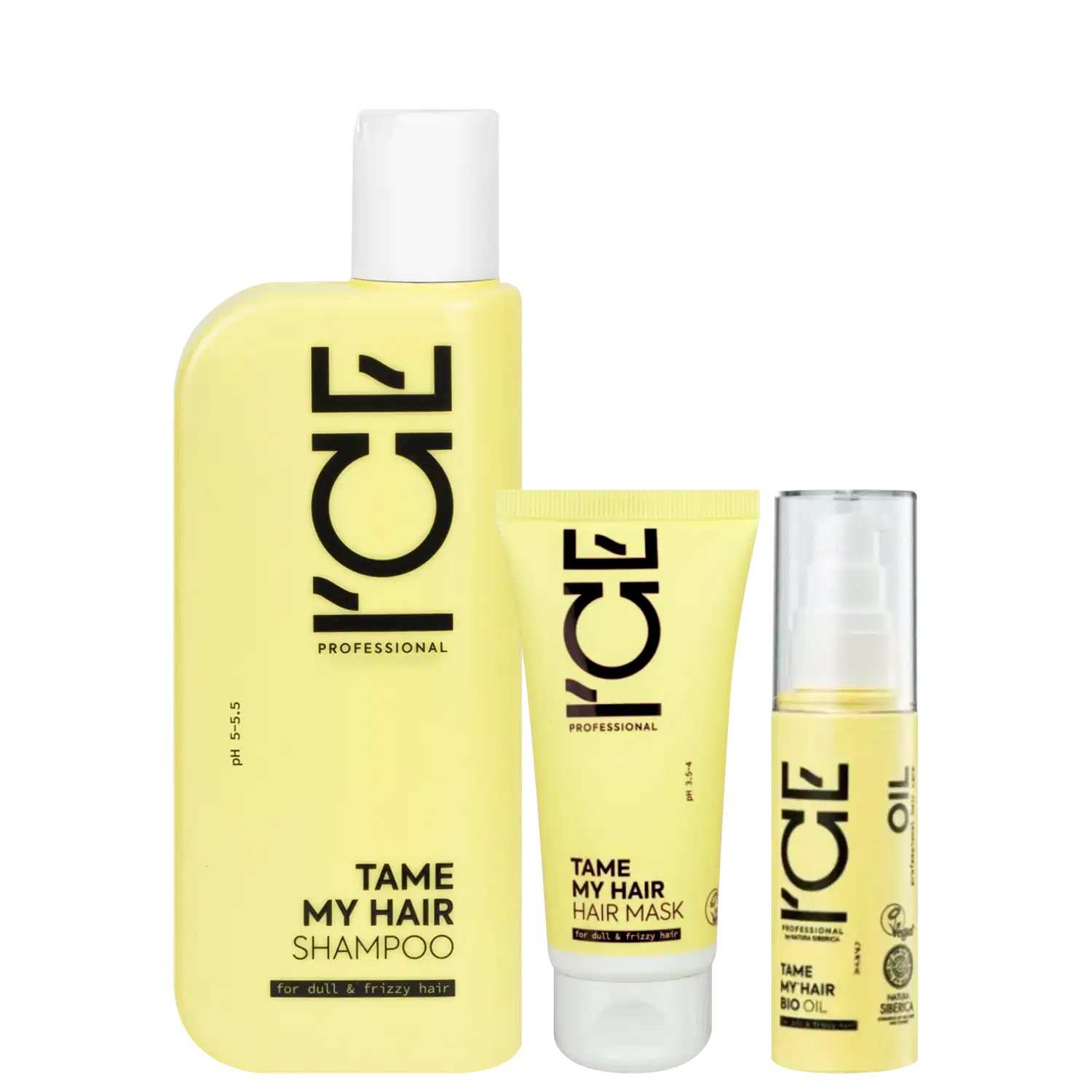 Ice Professional Tame My Hair Trio(Shampoo 250ML+Mask 50ML+Oleo 50ML)