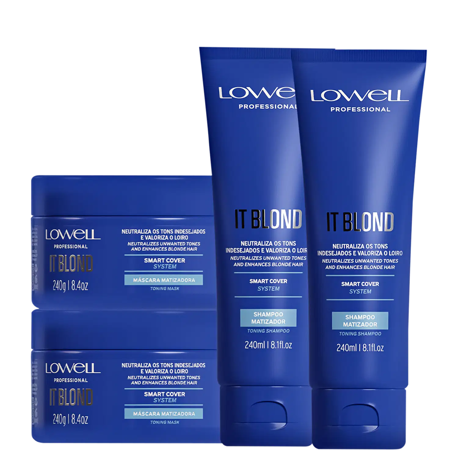 Kit Lowell Violet Platinum Double Squad (4 Produtos)