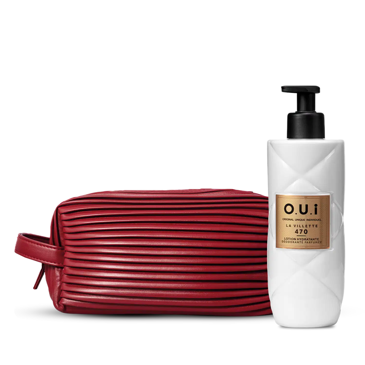 Combo O.U.i Feminino: Loção Hidratante Desodorante Corporal La Villette 400ml + Nécessaire