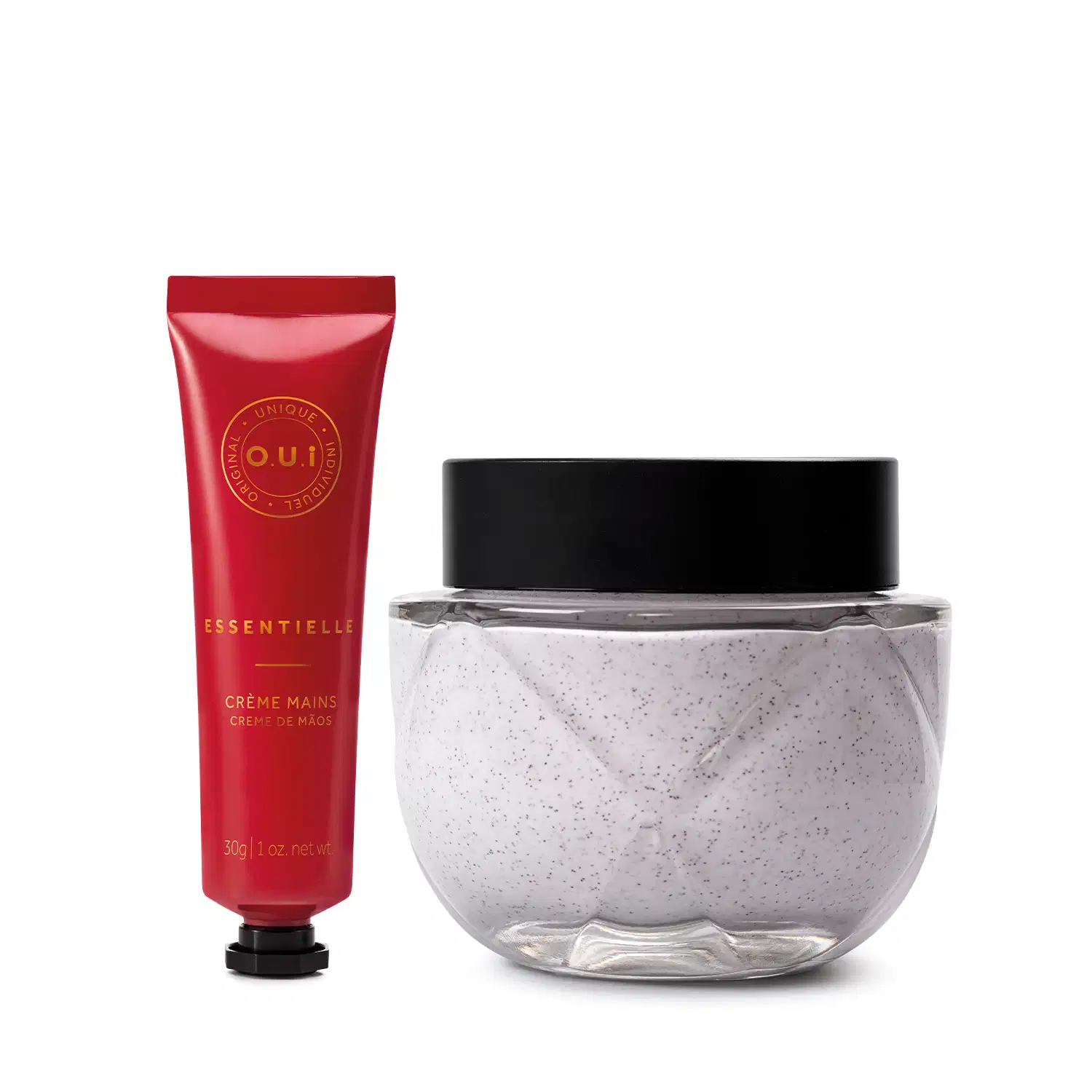 Combo Rouge Louxe: Creme Esfoliante Corporal 200g + Creme para Mãos Essentielle 30g