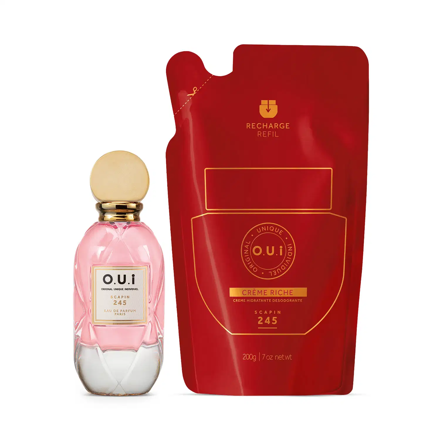 Combo Scapin 245: Eau de Parfum 75ml + Crème Riche Refil 200g