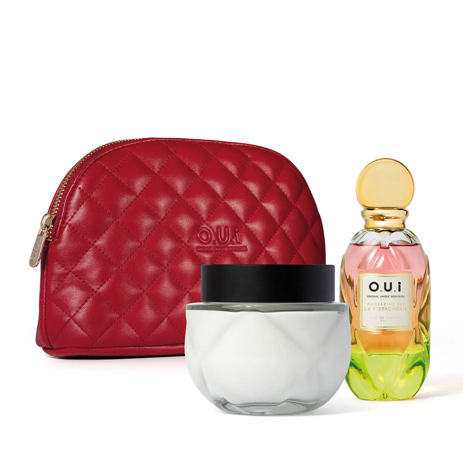 Combo Madeleine 862 La Pistacherie: Eau de Parfum 75ml + Creme Riche 200g + Nécessaire
