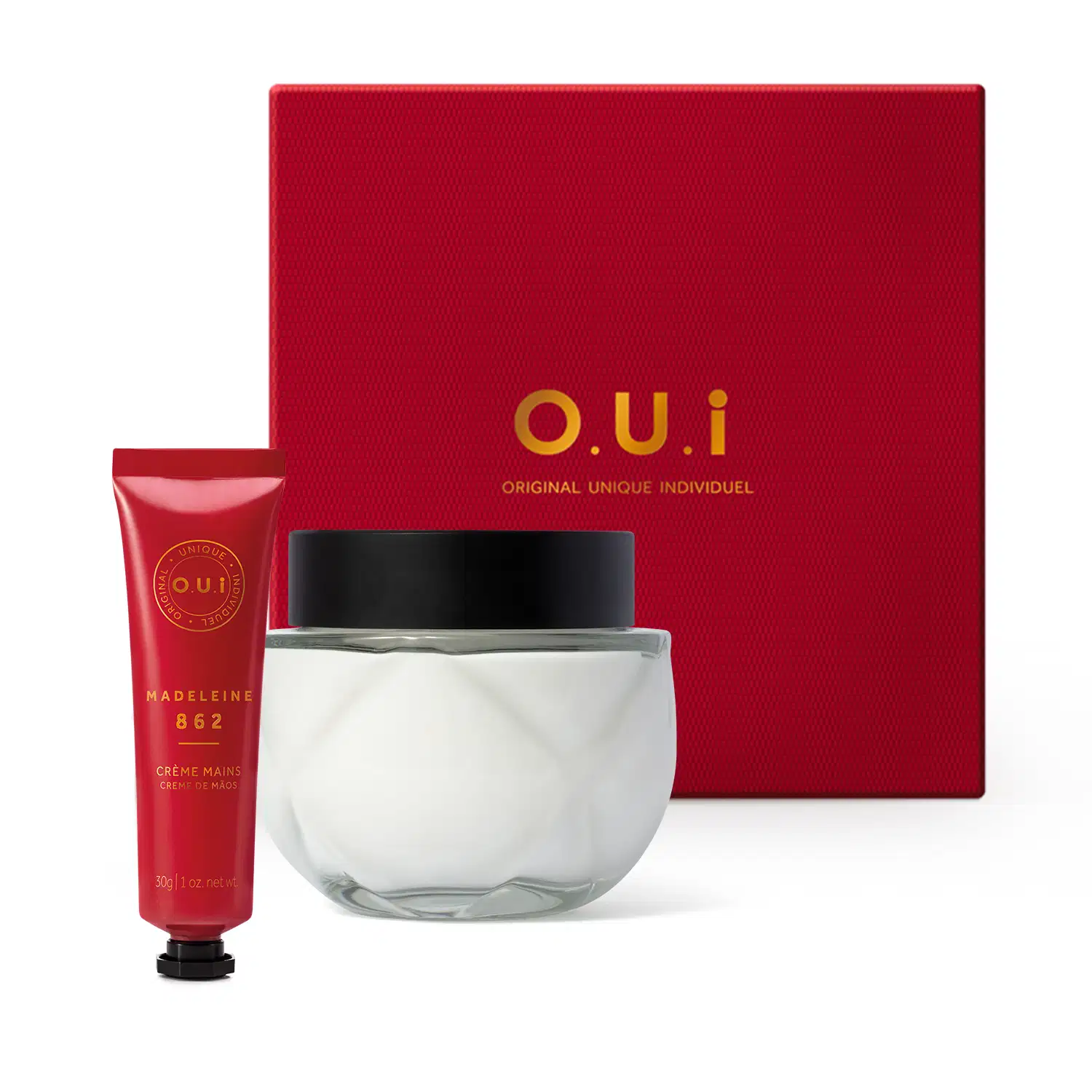 Combo Madeleine 862: Crème Riche 200g + Creme de Mãos 30g + Caixa Presenteável M