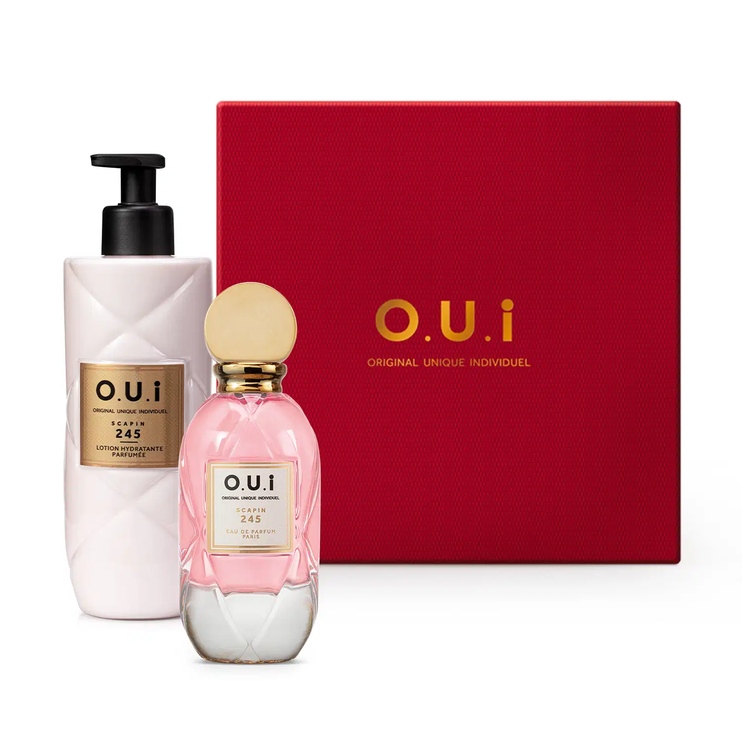 Combo Scapin 245: Eau de Parfum 75ml + Loção Hidratante 400ml + Caixa M