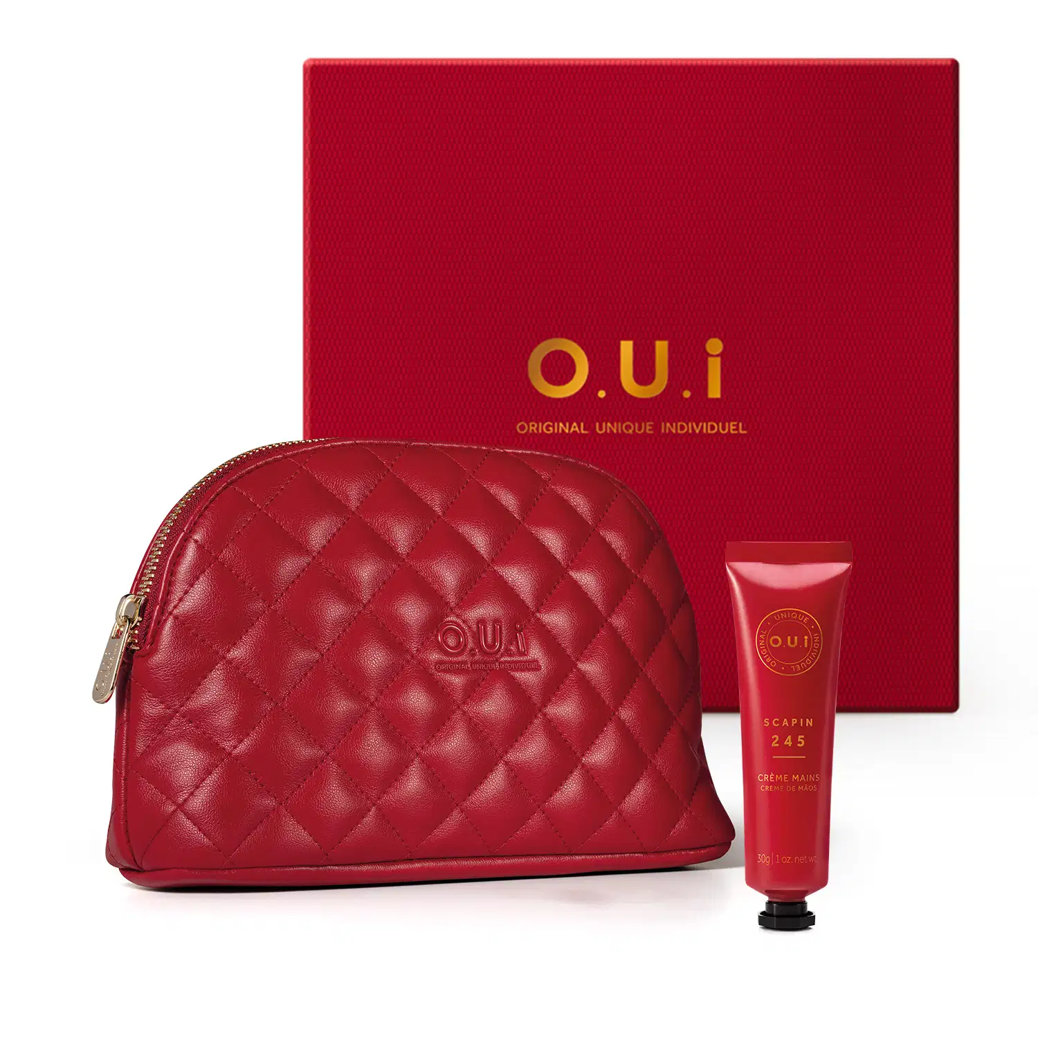 Combo O.U.i Nécessaire Feminina + Creme Hidratante para as Mãos Scapin 245 30g + Caixa