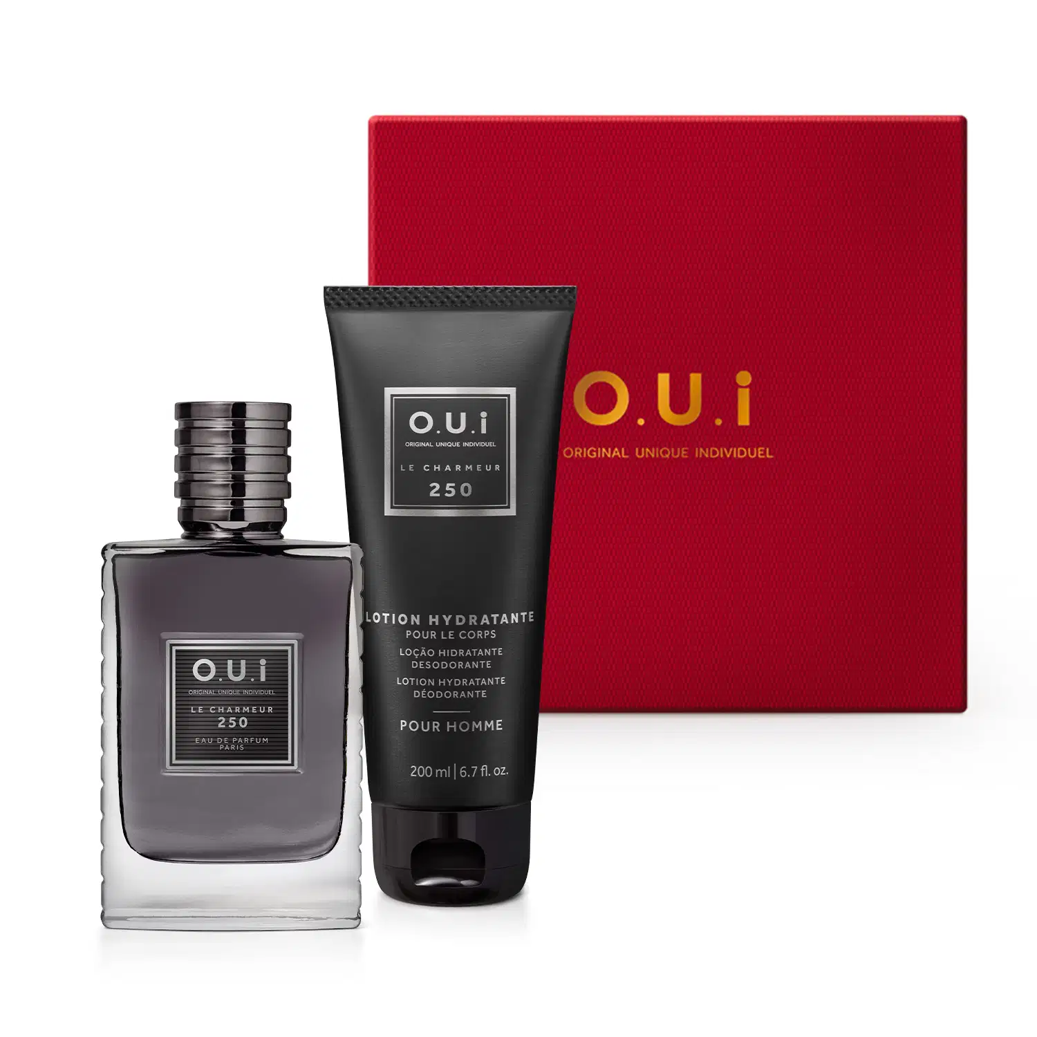 Combo O.U.I Le Charmeur: Eau De Parfum 75ml + Loção Corporal 200ml + Caixa