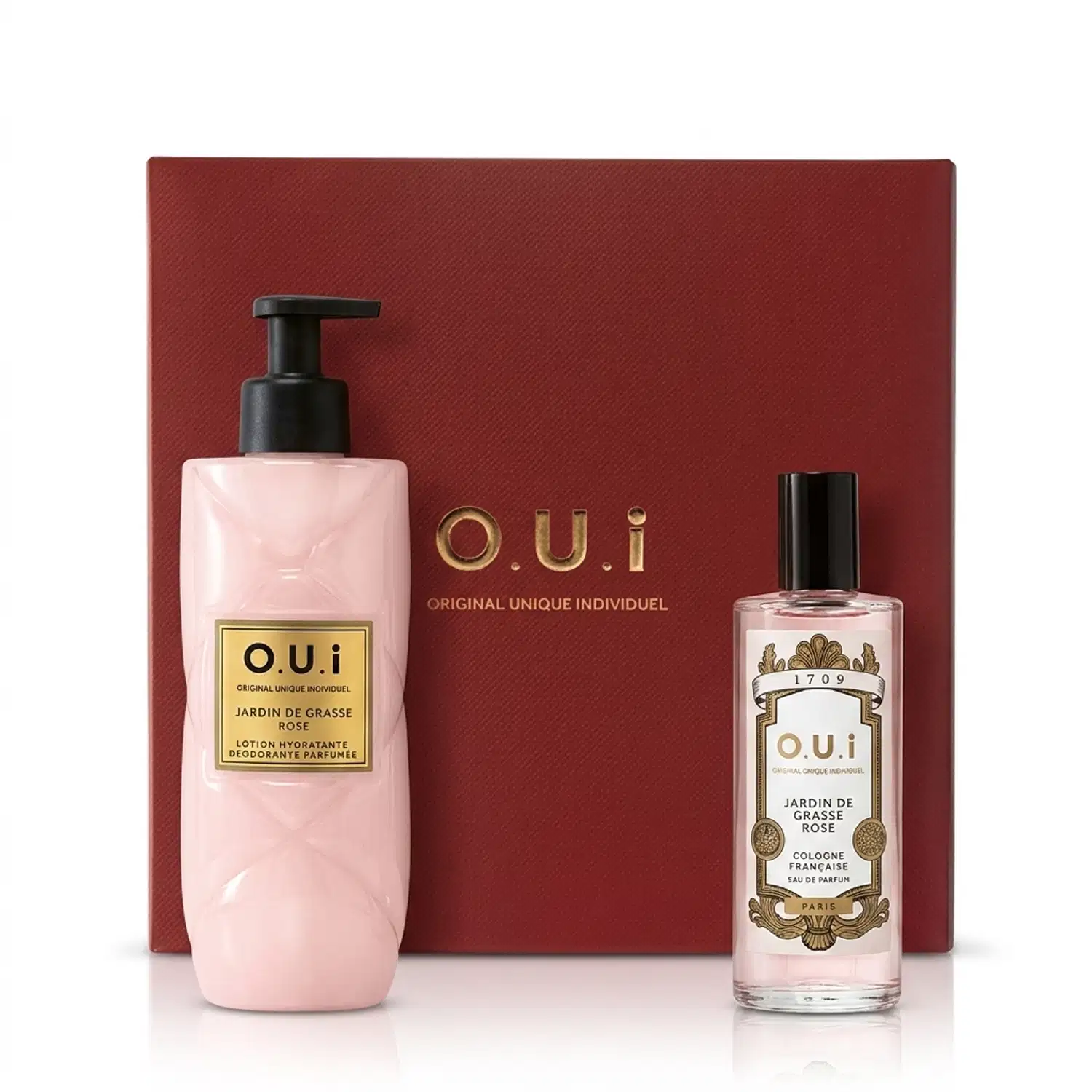 Combo Jardin De Grasse Rose: Eau De Parfum 100ml + Loção Corporal 400ml + Caixa
