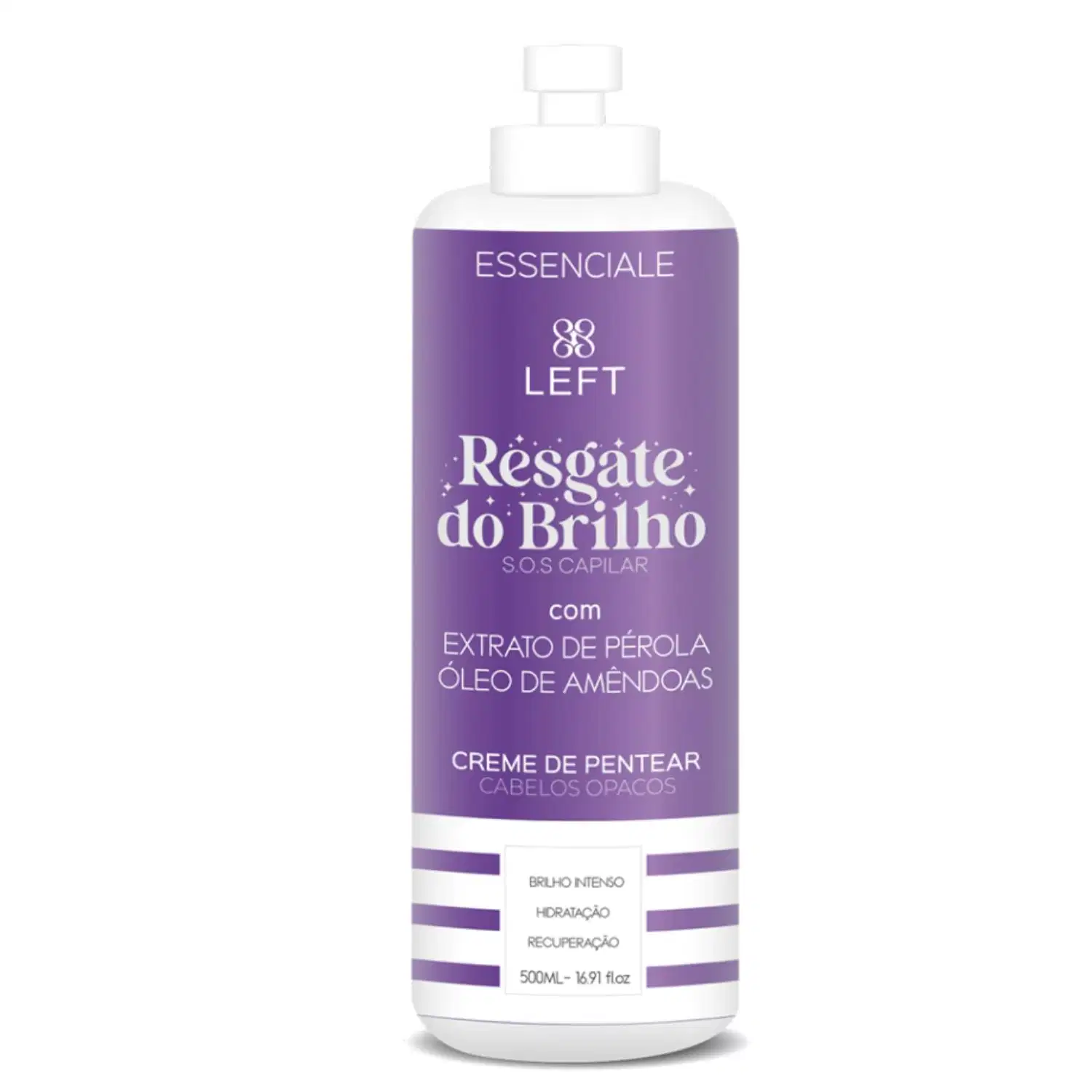 Left Cosméticos Essenciale Resgate do Brilho - Creme de Pentear 500ml