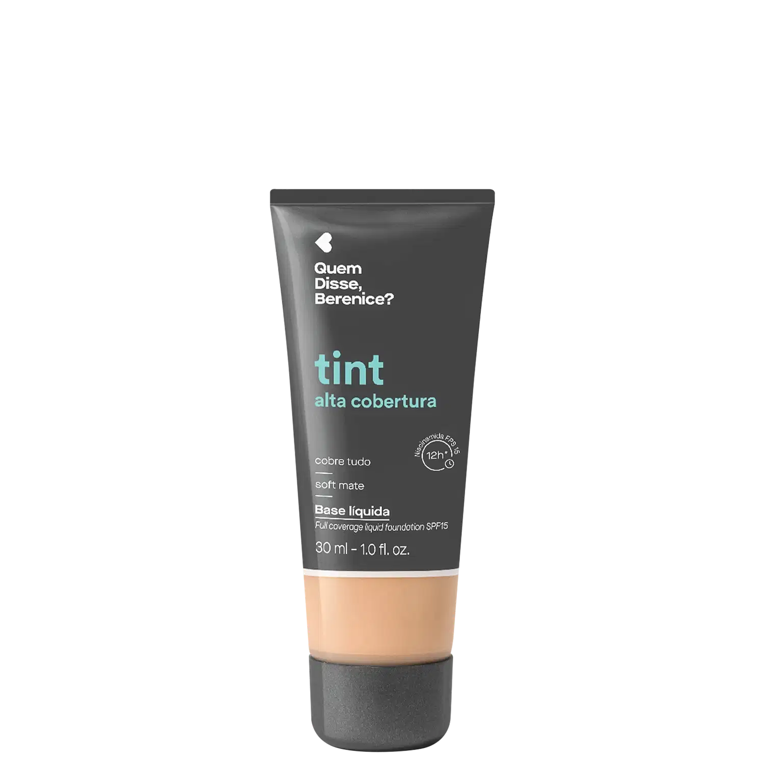 Quem Disse, Berenice? Tint Alta Cobertura Cor 185F - Base Líquida 30ml