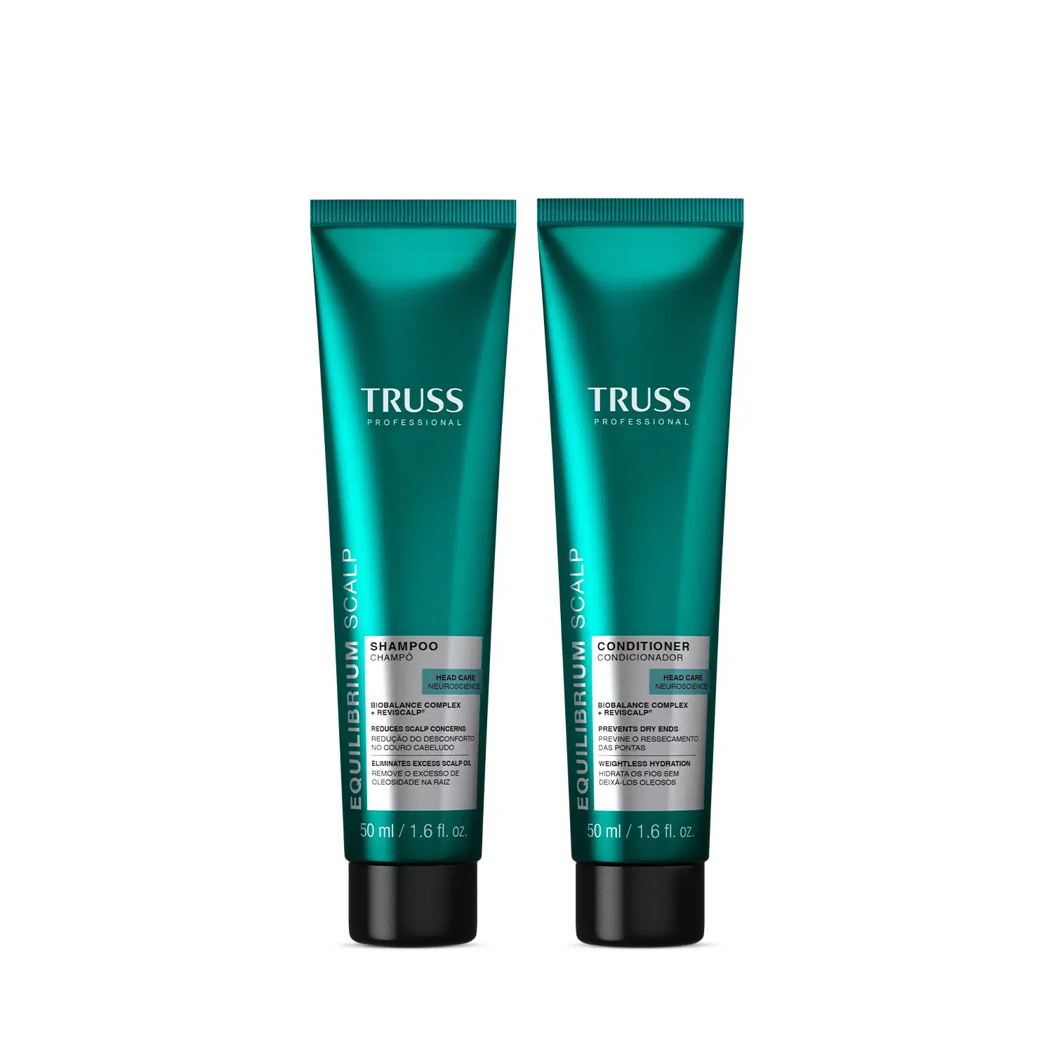 Combo Truss Equilibrium Scalp: Shampoo 50ml + Condicionador 50ml