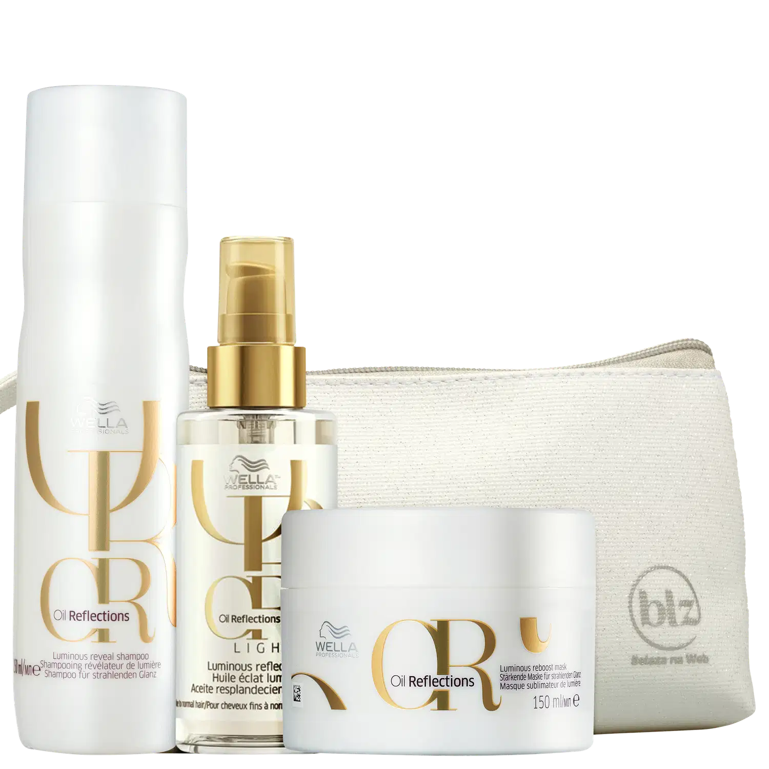 Kit Wella Professionals Oil Reflections Prata (4 Produtos)