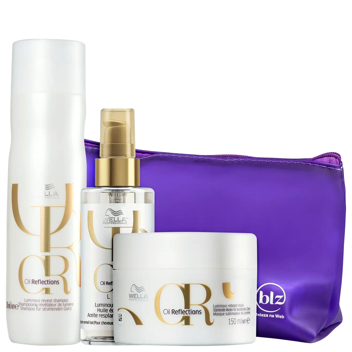 Kit Wella Professionals Oil Reflections Purple Small (4 Produtos)