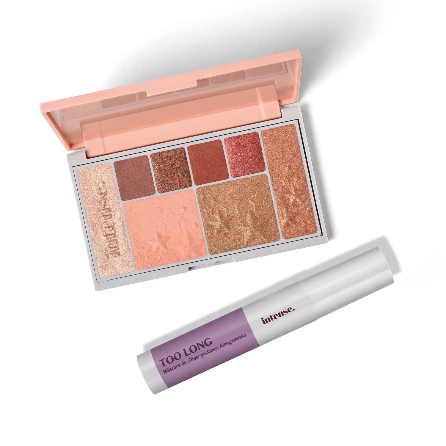 Combo Intense: Palette Multifuncional 1# Rose 13,2g + Máscara de Cílios Preta 11g