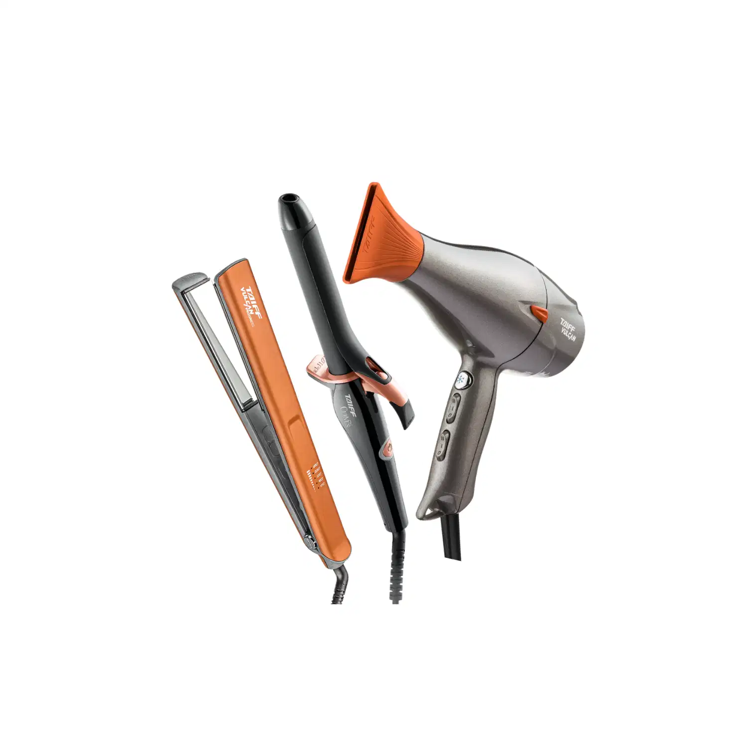 Kit Secador + Chapa + Modelador Ultra Vulcan Salon - Taiff Profissional