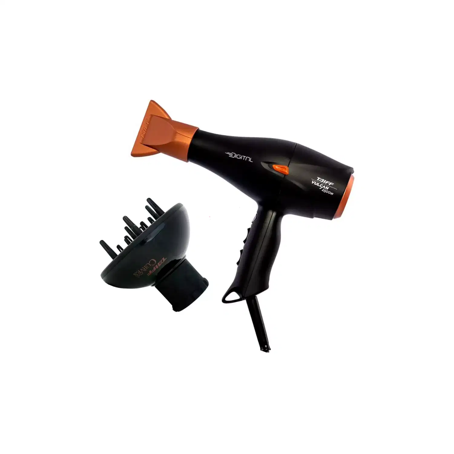 Kit Secador De Cabelo Vulcan Digital 2500w + Difusor De Ar.