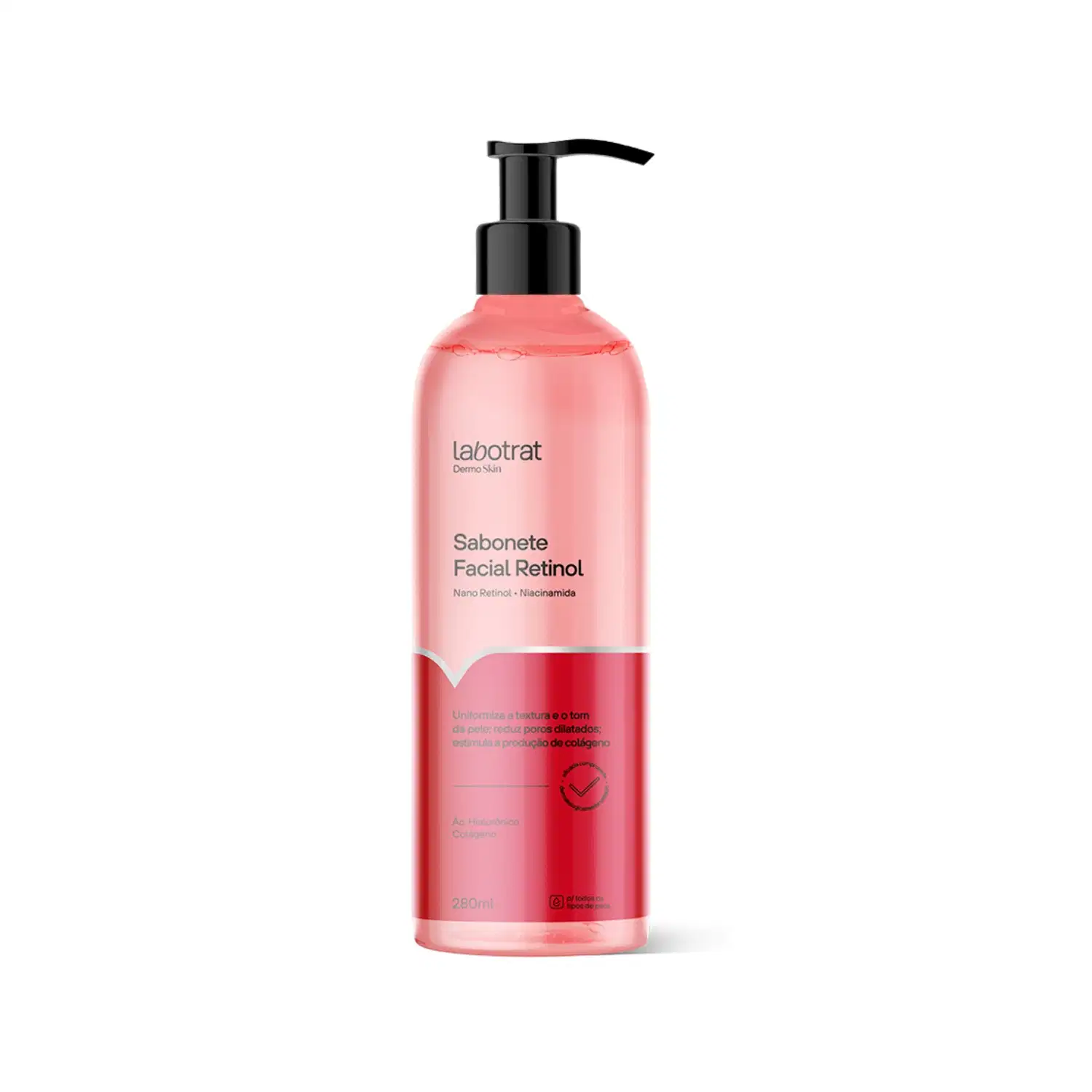 Sabonete Facial Retinol Colágeno Dermo Skin Labotrat 280ml