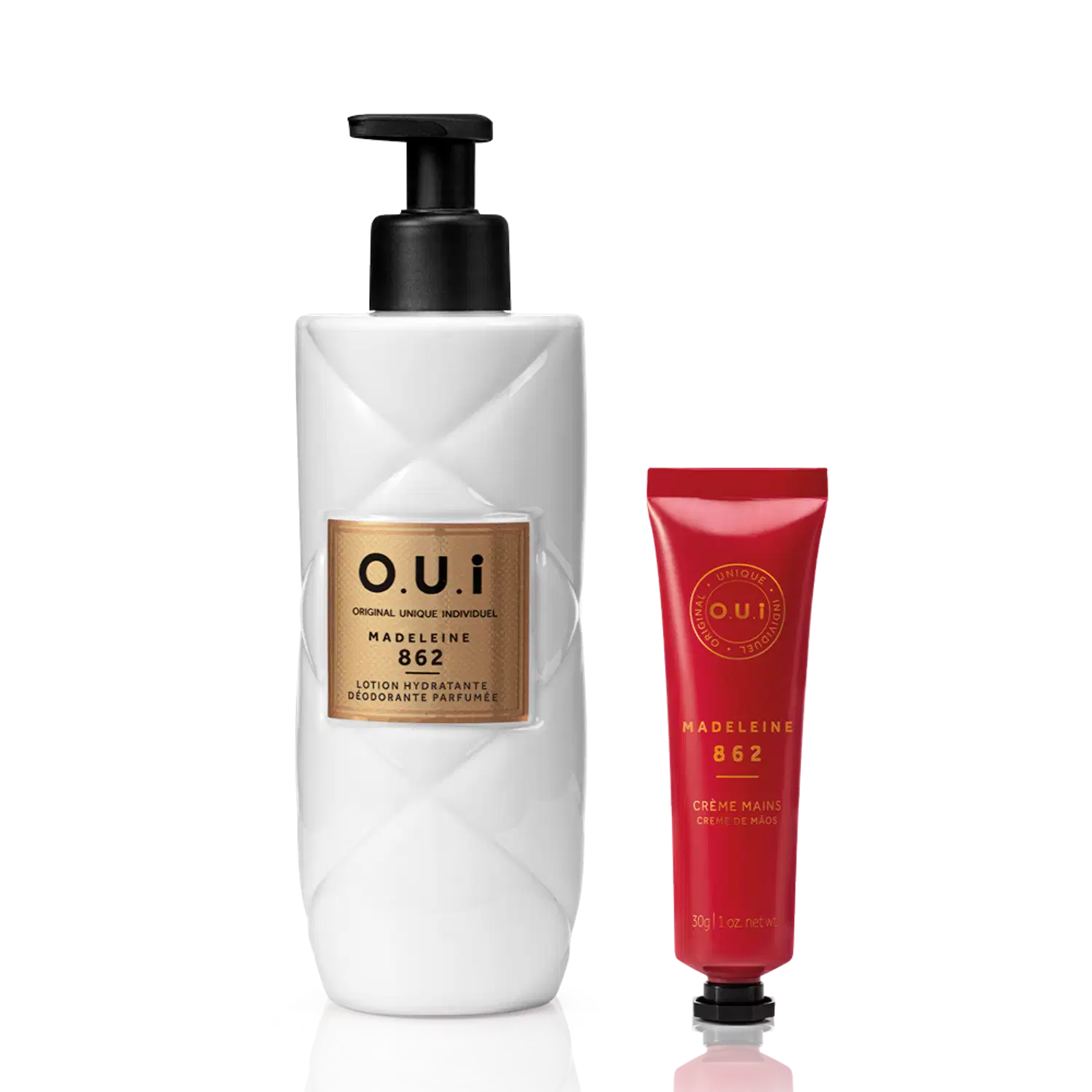 Combo Madeleine 862:Loção Corporal 400ml + Creme Para Mãos 30g