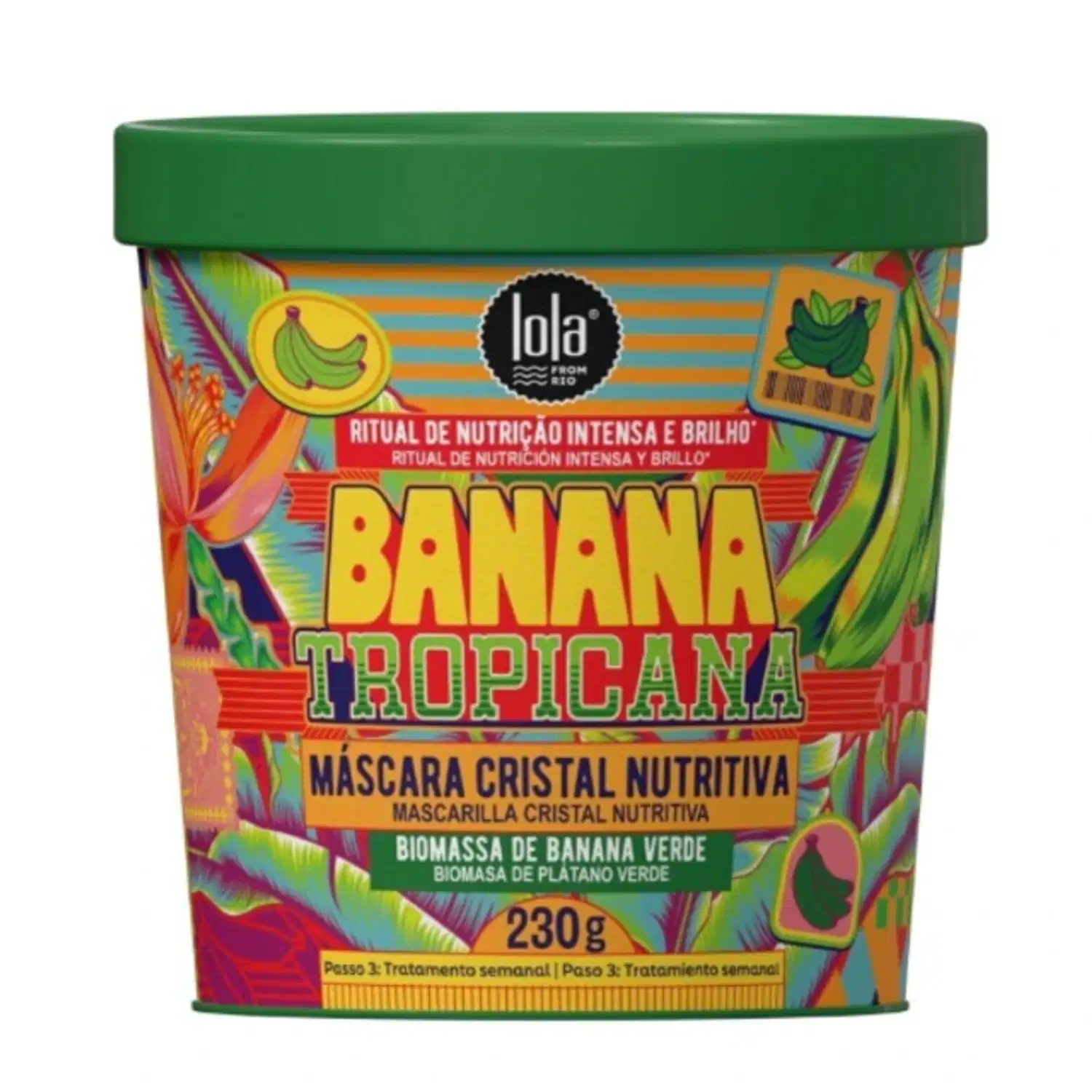 Lola Cosmetics Banana Tropicana Máscara Nutritiva 230g
