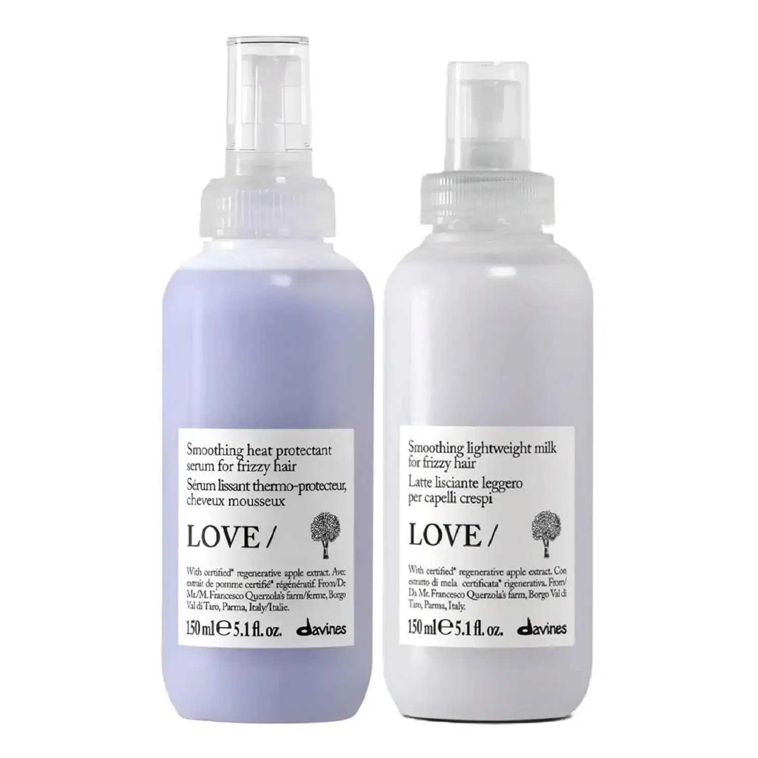 Kit Davines Love Smoothing - Sérum Frizzy & Lightweight Milk 150ml