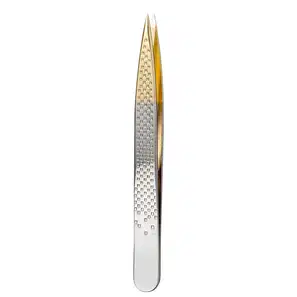 Belliz Enox Silver Gold Fina - Pinça de Ponta