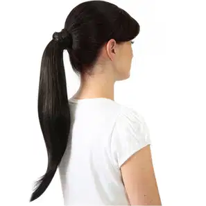 Hairdo Castanho Super Escuro - Aplique Rabo de Cavalo Liso 46cm