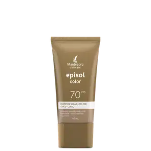 Mantecorp Episol Color Tom 2 Claro FPS 70 - Protetor Solar Facial com Cor 40ml