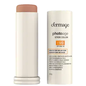 Dermage Photoage Stick FPS 99 Cor D Médio - Protetor Solar com Cor