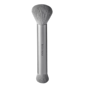 Boca Rosa Pro 2 Cinza - Pincel Duo para Maquiagem