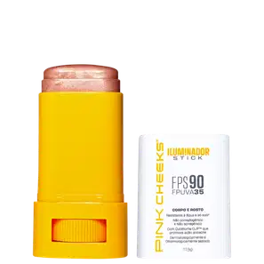 Pink Cheeks FPS90 FPUVA35 Champagne - Iluminador Corporal e Facial Multifuncional